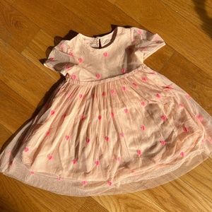 Stella McCartney Kids Hearts Tulle Dress with Bloomers Pink